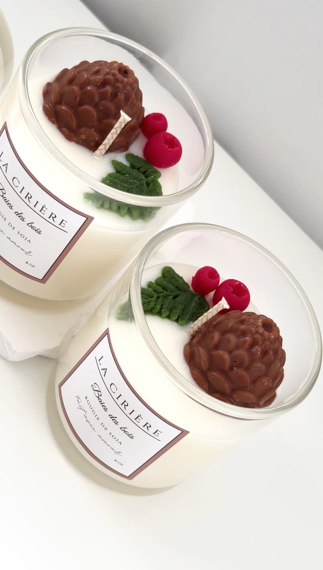 DUO  Bougie baies des bois