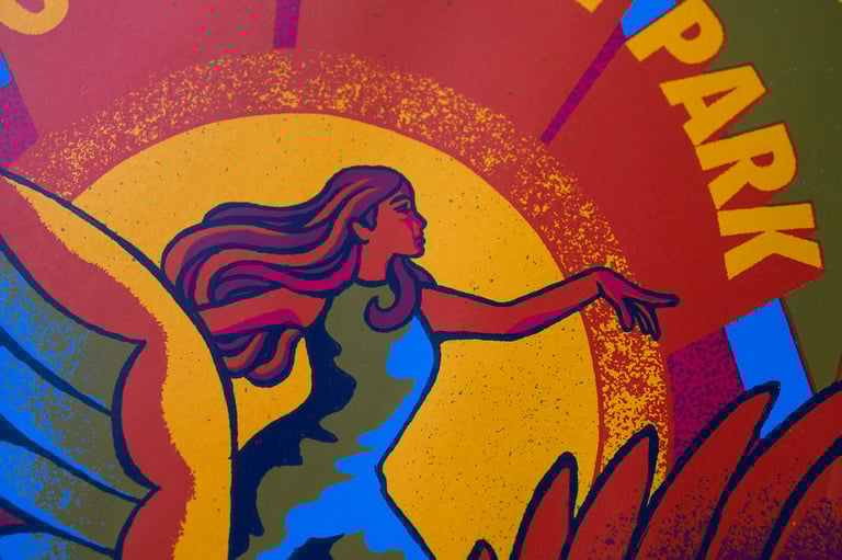 Gotts Street Park // Screenprinted Gig poster Image 5