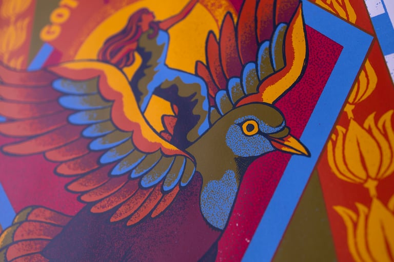 Gotts Street Park // Screenprinted Gig poster Image 4