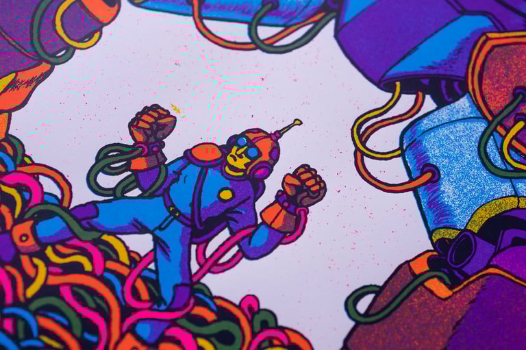 Scaler // Screenprinted Gig poster Image 2