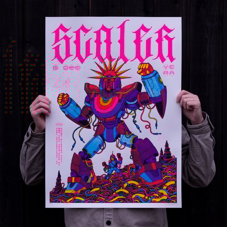 Scaler // Screenprinted Gig poster
