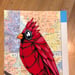 Image of Fancy Cardinal / unframed original painting