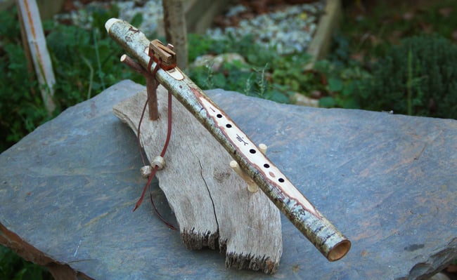 Hazel & Gorse Branch Flute in A 432Hz