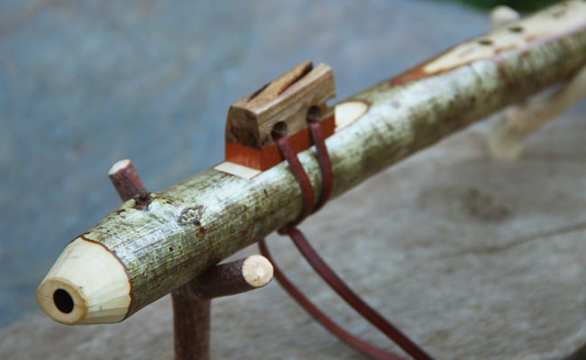 Hazel & Gorse Branch Flute in A 432Hz