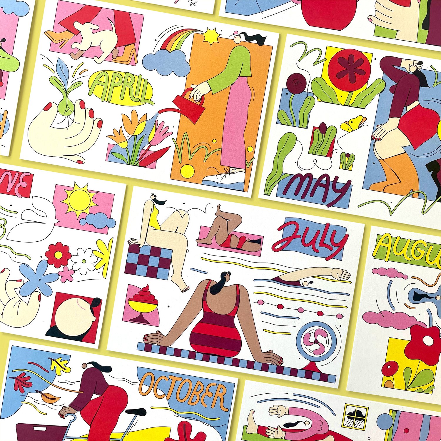 Image of Monthly postcards – Set of 12