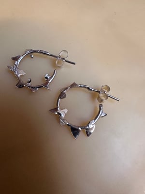 Image of ‘Tangle of Thorns’ hoop earrings