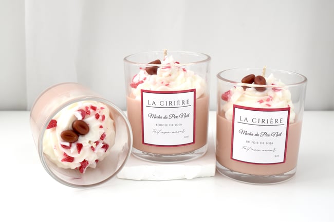 DUO Bougie Mocha du Père Noël