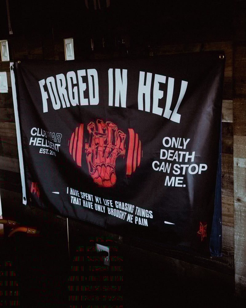 Image of Forged In Hell Flag