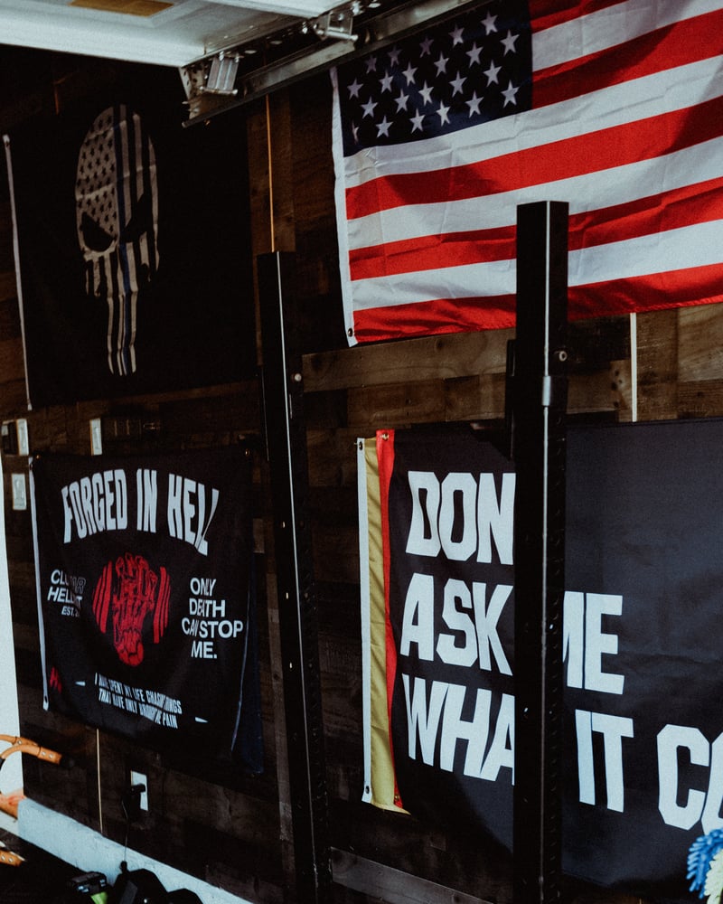Image of Forged In Hell Flag