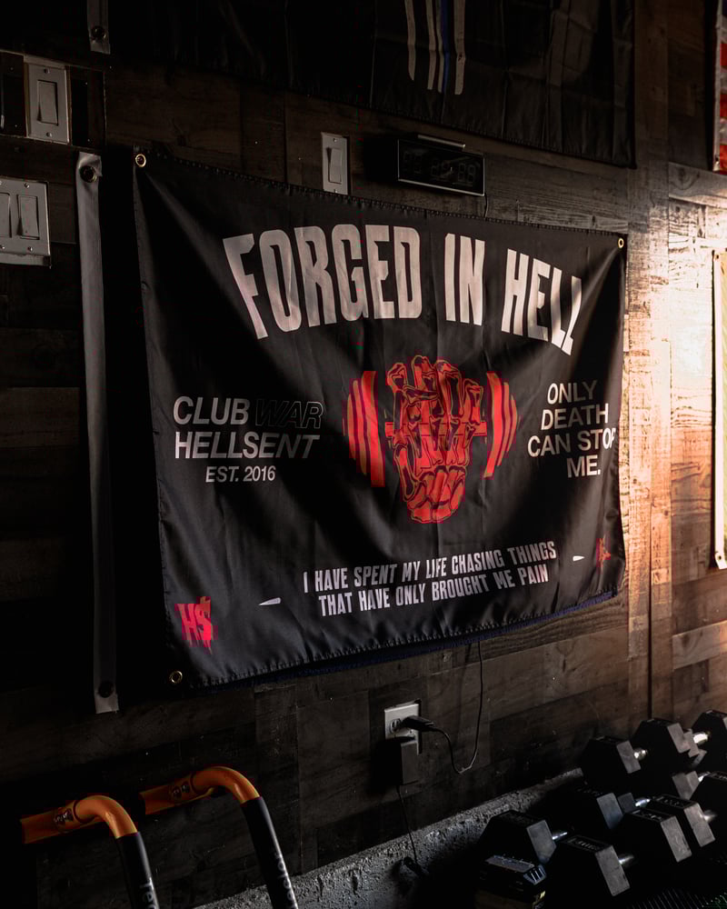 Image of Forged In Hell Flag