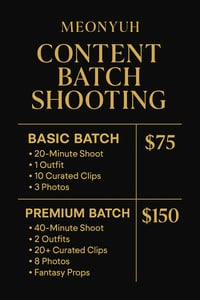 MEONYUH Content Batch Shot Sessions