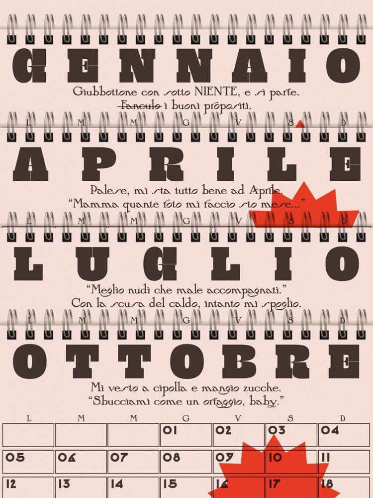 Image of CALENDARIO DELL’EGO 2026