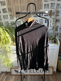 Image 1 of Black soft tee neck top