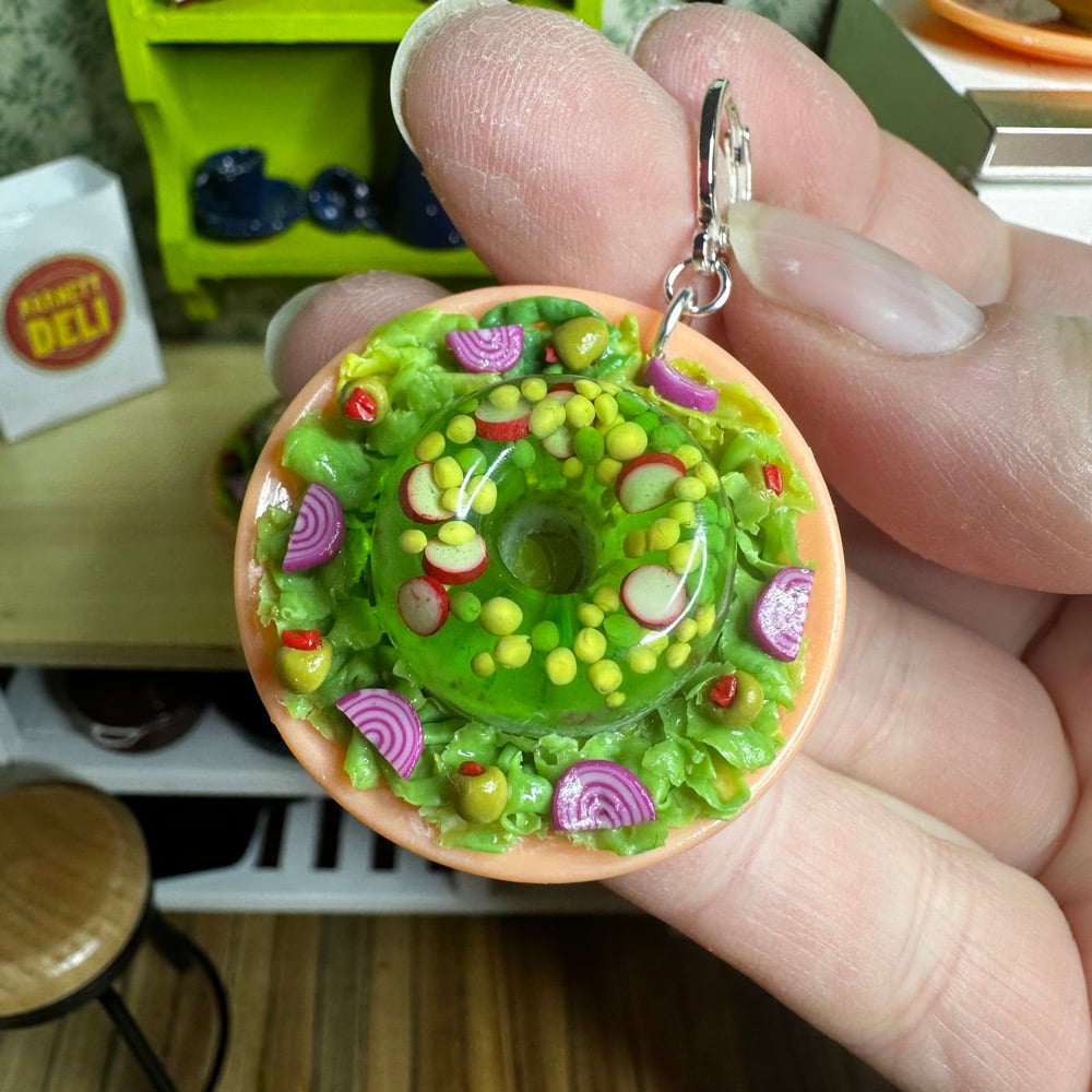 Image of Raddish, Peas, and Carrots Gelatin Earrings