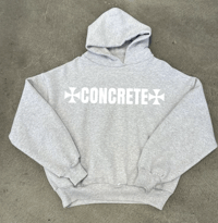 Image 2 of GREY STAPLE HOOD