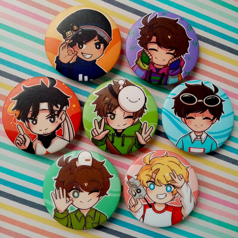 Dream SMP Button Pins