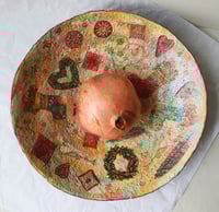 Image 5 of Christmas Paper Mache Bowl – Large Festive Decorative Dish | Handmade Holiday Home Decor