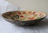 Image 9 of Christmas Paper Mache Bowl – Large Festive Decorative Dish | Handmade Holiday Home Decor