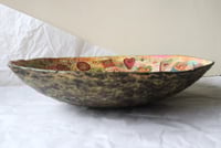 Image 10 of Christmas Paper Mache Bowl – Large Festive Decorative Dish | Handmade Holiday Home Decor