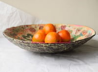 Image 13 of Christmas Paper Mache Bowl – Large Festive Decorative Dish | Handmade Holiday Home Decor