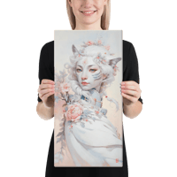 Image 2 of Willow The Tiger Whisp 10"x20" print on canvas ( A Siberian Wilder Collection)