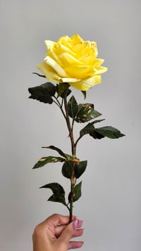 Image 1 of Handcrafted Paper Rose - Honeydew