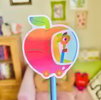 Image 2 of lowly worm sticker