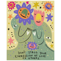 "Don't Stall Your Expression of Love" 8x10 Print