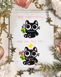 Image 1 of Bobba Cat –Christmas Card