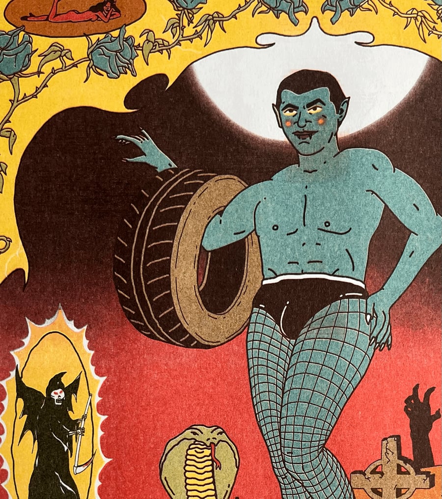 Image of ‘COUNT-DRAGULAR’ A3 RISO PRINT