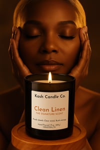 Image 1 of Signature Scented Candle Clean Linen 