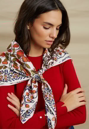 Image of PAÑUELO 100% SEDA - FOREST