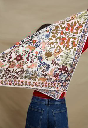 Image of PAÑUELO 100% SEDA - FOREST