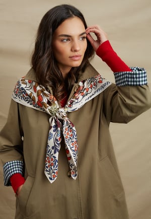 Image of PAÑUELO 100% SEDA - FOREST