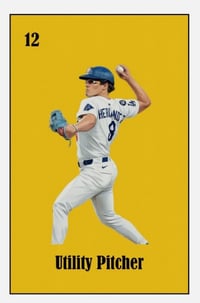 Image 4 of Set 1 - 2025 Lotería Dodgers Themed Ornaments/Gift Tag 