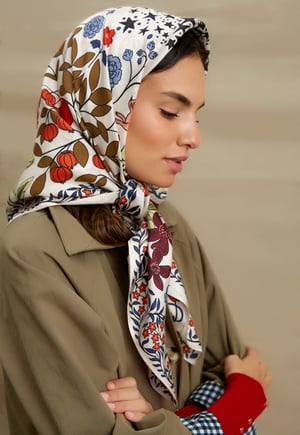 Image of PAÑUELO 100% SEDA - FOREST