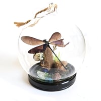 Image 1 of Vestalis Melania Damselfly Mini Woodland Hanging Globe