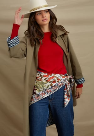 Image of PAÑUELO 100% SEDA - FOREST