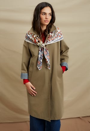 Image of PAÑUELO 100% SEDA - FOREST