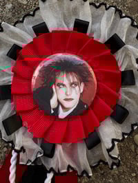 Image 2 of Robert Smith - The Cure Rosette Ribbon Award Button/Pin/Magnet/Wall Hang
