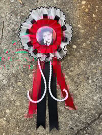 Image 1 of Robert Smith - The Cure Rosette Ribbon Award Button/Pin/Magnet/Wall Hang