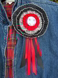 Image 1 of Jeff the Killer Creepypasta Rosette Ribbon Award Button/Pin/Magnet/Wall Hang