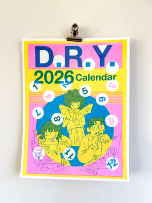 D.R.Y. 2026 Calendar Pre-Order