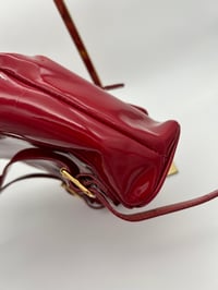 Image 10 of Gucci Bamboo Red Patent Leather Backpack Small