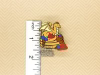 Image 3 of Pancake Dragon Hard Enamel Pin