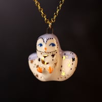 Moon Barn Owl Necklace