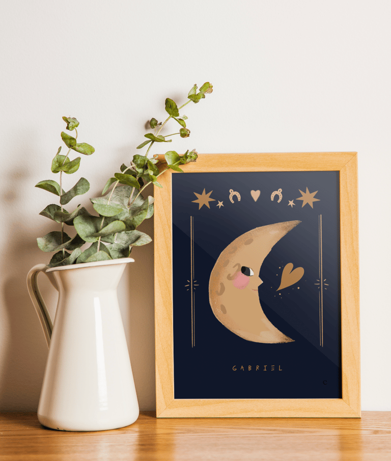 Affiche Moon personnalisée ✨ 