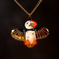 Puffin in Flight Necklace