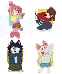 Image 1 of DOGHAUS main cast stickers 