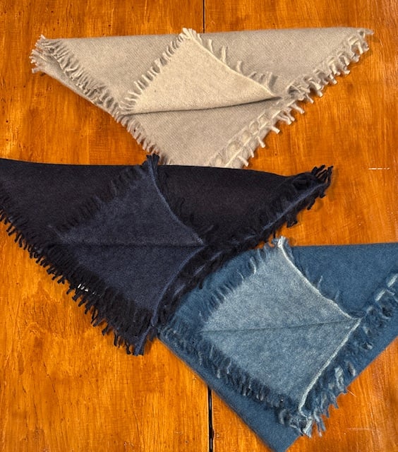 Image of Cashmere Triangle Scarves (3 Colors/2 Sizes)
